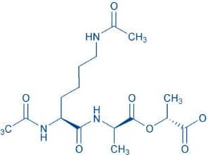 Ac-Lys(Ac)-D-Ala-D-lactic acid