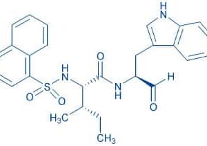 1-Naphthalenylsulfonyl-Ile-Trp-aldehyde